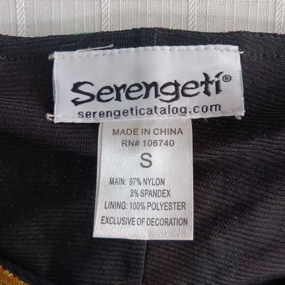 Serengeti Colorful Long Ruffle Tunic with Neck Sparkles Size S - Picture 9 of 11